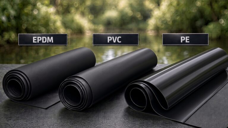 Porównanie folii do oczka wodnego: EPDM, PVC i PE
